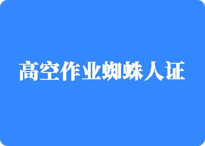 男人操女人逼逼高空作业蜘蛛人证